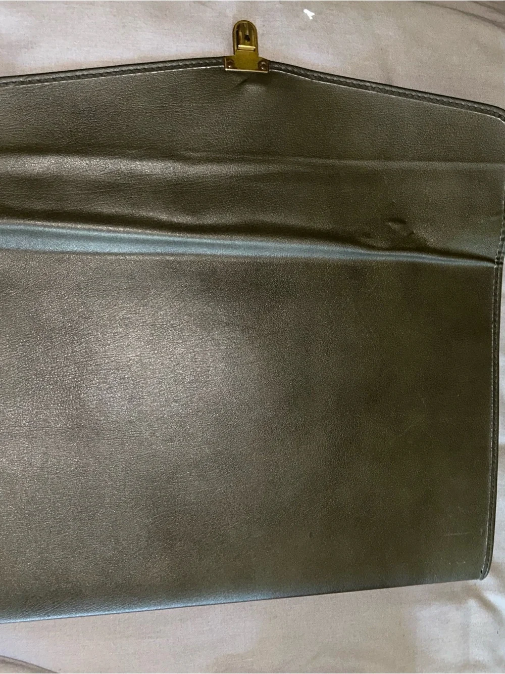 Rare Vintage SoftoneTufide Green Color Briefcase